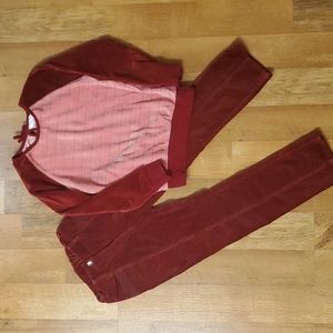 Hanna Andersson Red Kids Matching Set
